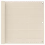 Balkono Ekranas Kreminė 75 x 800 cm HDPE ir aliuminis