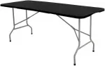 Sulankstomas lauko stalas HATIS, 180 x 70 x 74 cm, juodas