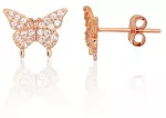 Diamond Sky Jewelry Vaiki&scaron;ki sidabriniai auskarai su cirkoniais &bdquo;Tender Flight&ldquo;