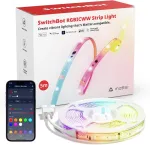 SwitchBot i&scaron;manioji RGBICWW LED juosta 5 m, 24 W, Wi-Fi, Bluetooth, Matter, W1702109