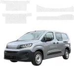 GrizzGlass Balta techninė danga HeavyDuty Baltas ant slenksčių, skirtų Peugeot Partner (2018-2026) [4w1] (GRZ22676)
