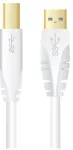Sinox Beslag Sinox 1.0m USB 3.0 A-B M/M, 1 m, USB A, USB B, USB 3.2 Gen 1 (3.1 Gen 1), vyri&scaron;kas/vyri&scaron;kas, balta