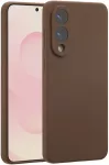 Accezz skysto silikono dėklas su MagSafe, skirtas Samsung Galaxy S25 Edge &ndash; New Tea Brown