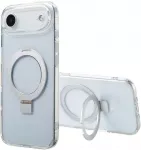 Dėklas Accezz žiedinis stovelis su nugarėlės dėklu ir MagSafe, skirtas iPhone Air &ndash; skaidrus