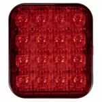 Žibintas LED 87x77x29mm prie&scaron;rūkinis raud.gal. 16LED 12/24V