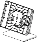 Ergonomic Solutions SumUp Retail Stand, base w. integrated enclosure For iPad