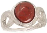 Diamond Sky Jewelry Sidabrinis žiedas su jaspiu &bdquo;Ancient Ember&ldquo;