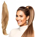 Comair Cameron Hair dirbtinė uodega su gumele 75cm #&scaron;okoladinis blondinas, sintetiniai plaukai
