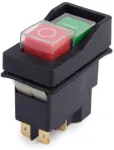 Ceiever Yh02-a 5 kontaktų vandeniui atsparus elektromagnetinis mygtukinis jungiklis, Ac250v 16a magnetinis starterio įrankio saugos jungiklis elektrinis cemento betono mai&scaron;yklės jungiklis ma&scaron;inai Ip55