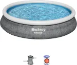 Pripučiamas baseinas Bestway 457 x 84 cm pilkas 9677 L