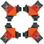 4 x Staliaus kampinis spaustuvas 90&deg;