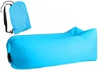 2x Pripučiama paplūdimio sofa, pripučiamas fotelis 190 x 70 cm mėlyna