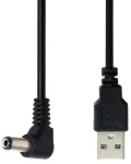 Usb į Dc 5.5x2.1mm 90&deg; kampu įkrovimo laidas, 100cm