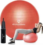 #doyourfitness gimnastikos, reabilitacijos ir treniruočių kamuolys su pompa, 65 cm
