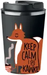 Terminis puodelis Premium su spauda Keep Calm I Pij Kawkę Lis 350ml Kt_027