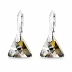 Diamond Sky Jewelry Sidabriniai auskarai moterims DiamondSky &bdquo;Osiris (Sidabrinis Night)&ldquo; su Swarovski kristalais