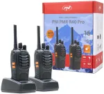 Ne&scaron;iojama radijo stotelė PNI PMR R40 Pro, komplektas i&scaron; 2 vnt., 0.5W, ASQ, TOT, monitorius, programuojama, 1200mAh baterijos, įkrovikliai ir ausinės komplekte
