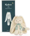 Kaloo - Lapinoo - Pantin Lapin - kūdikio pliu&scaron;inis žaislas i&scaron; trikotažo ir mezginio - 25 cm - kreminės spalvos - labai mink&scaron;ta medžiaga - dovanų dėžutė - nuo gimimo, K969942