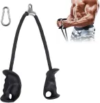 Tricipso virvė dilbio treniruoklis su ergonomi&scaron;komis rankenomis, kabelinis tricepso treniruoklis su ergonomi&scaron;ka neslystančia rankena, rankų jėgos treniruotės tricepso pratimams, bicepsų rietimams, raumenų treniruotės &ndash; namų treniruokliai