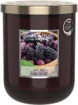 Heart & Home kvapni žvakė, pagaminta i&scaron; natūralaus sojų va&scaron;ko namams - didelis stiklainis su gervuogių aromatu - 75 valandų degimo laikas - dovana, dekoracija ir kvapas namams - stiklas
