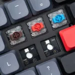 Keychron K13 Pro Qmk/via belaidė mechaninė klaviatūra su itin plonu Rgb ap&scaron;vietimu ir Gateron Raudona jungikliais
