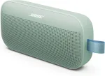 Kompiuterio kolonėlės Bose Soundlink Flex Bluetooth garsiakalbis (2nd Gen.), Alpine Sage Limited Edition ne&scaron;iojamas lauko garsiakalbis su tikrovi&scaron;ku garsu, iki 12 valandų baterijos veikimo laikas, atsparus dulkėms ir vandeniui