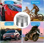 Bohoman 8 vožtuvų dangtelių rinkinys, automobilio vožtuvas, metaliniai dangteliai su guminiu sandarinimo žiedu, padangų vožtuvų dangteliai, automobilio vožtuvų dangteliai automobiliui, motociklui, dviračiui