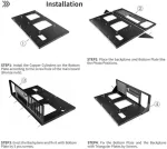 Pasidaryk pats kompiuterio pagrindinės plok&scaron;tės dėklo stovas atviras korpuso stovas, skirtas Atx M Atx Itx pagrindinei plok&scaron;tei, palaiko 1 Ssd 1 Hdd pagrindinės plok&scaron;tės &scaron;asi rinkinį