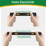 Ysimple 30 m elastinė juosta siuvimui - juoda balta elastinė juosta plati juosmeniui 10/15/20 mm, 6 vnt. pakuotė, lengvai nedeformuojama elastinė juosta dantukams, elastinė juosta siuvimui "pasidaryk pats", drabužiams ir