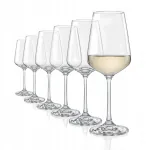 Baltam vynui skirtos taurės 250 ml, subtilios, kri&scaron;tolinis stiklas Crystalex