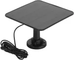 Saulės baterija apsaugos kamerai, 12w 6v ne&scaron;iojamas saulės įkroviklis su Ip65 atsparumu vandeniui, skirtas Pro 3 Pro 4 Pro 5s Ultra Ultra 2 Go 2 (juodas)