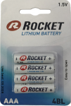 Rocket Lithium AAA 1,5V 1100mAh elementas FR03, 4 vnt.