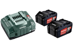 METABO.BATERIJA 18V 5,2Ah x2 + ĮKrovimas