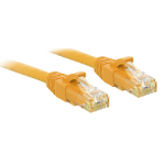Tinklo Kabelis - LINDY Cat.6 U/UTP Tinklo Kabelis, RJ45, M/M, 250MHz, 0.3 m, Geltonas