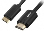 Sharkoon Adapterkabel HDMI Stecker > mini HDMI Stecker (juodas, 1 Meter, HDMI 4K)