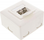 InLine Ki&scaron;tukinis lizdas (6 kat.), 2x RJ45, baltas (75602K)