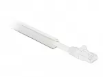 &bdquo;Delock&ldquo; kabelio kanalas, savaime užsidarantis, lipnus, 10 x 10 mm &ndash; 1 m ilgio, baltas, Baltas, PVC, lipni juosta, 10 mm, 1 vnt.