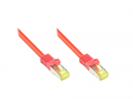 &bdquo;Good Connections&ldquo; RJ45 komutacinis kabelis su &bdquo;Cat.7 RohCable&ldquo; ir apsauga (RNS), S/FTP, PiMF, be halogenų, 600MHz, OFC, raudonas, 0,25m, &bdquo;Good Connections&ldquo; (8070R-003R)