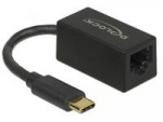 DeLOCK Adap USB3.2> USB-C St> GigaLan juodas - 66043