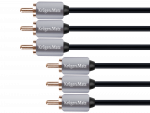 3 RCA-3 RCA komponentinis laidas - 1.8m - Kruger & Matz