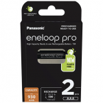 Panasonic | Rechargeable Batteries | ENELOOP Pro BK-4HCDE/2BE | AAA | 930 mAh | 2 pc(s)