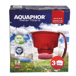 Pitcher water purifier Aquaphor Amethyst 2,8l, with three filters B100-25 Maxfor, baltas colour
