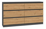 Top E Shop Komoda - Topeshop M6 140, Balta