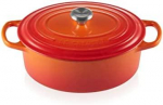 Le Creuset Puodas Signature ovalus 29 cm orkaitės raudonas