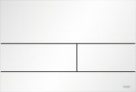 TECEsquare II metalinė vandens nuleidimo plok&scaron;telė dviejų vandens nuplovimo kiekių technologijai, spalva: balta matinė