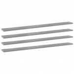 Knygų lentynos plok&scaron;tės, 4vnt., betono, 100x10x1,5cm, MDP