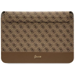 Dėklas kompiuteriui 14" Guess 4G Stripe Metal Logo (GUCS14PS4SGW) rudos spalvos
