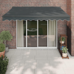 Automatinė i&scaron;traukiama markizė, antracito spalvos, 3x2,5m