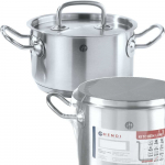 Kitchen Line žemas puodas su dangčiu 7,4 l sk. 280 x 120 h &ndash; Hendi 836033