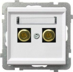Ospel Sonata GGN-1R/m/00 garsiakalbio lizdas, vienvietis 6 mm2, baltas